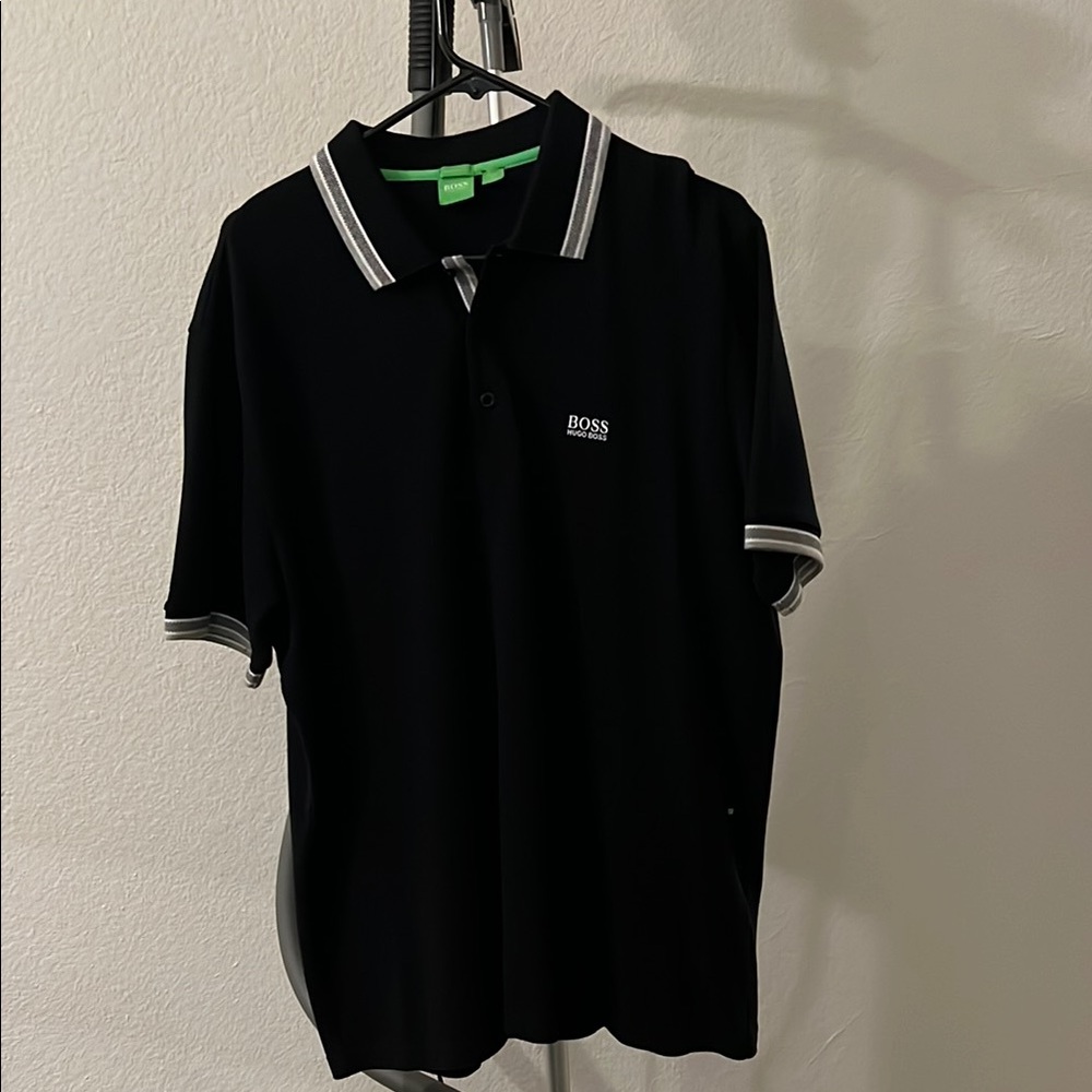 BOSS Black Polo Shirt for Men